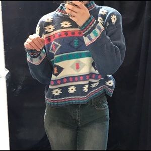 1980s Aztec Vintage Nuovo Sweater